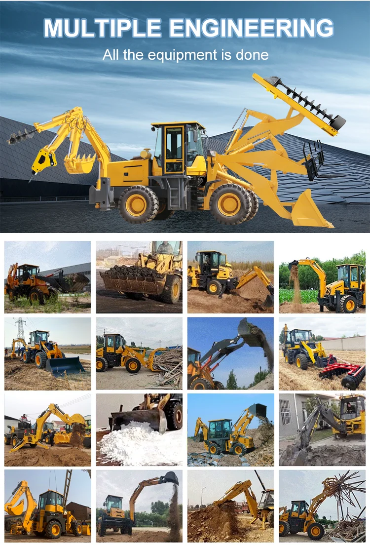 China High Quality 3CX Mini Epa Engine Hot Selling 4t Wheel Backhoe ...