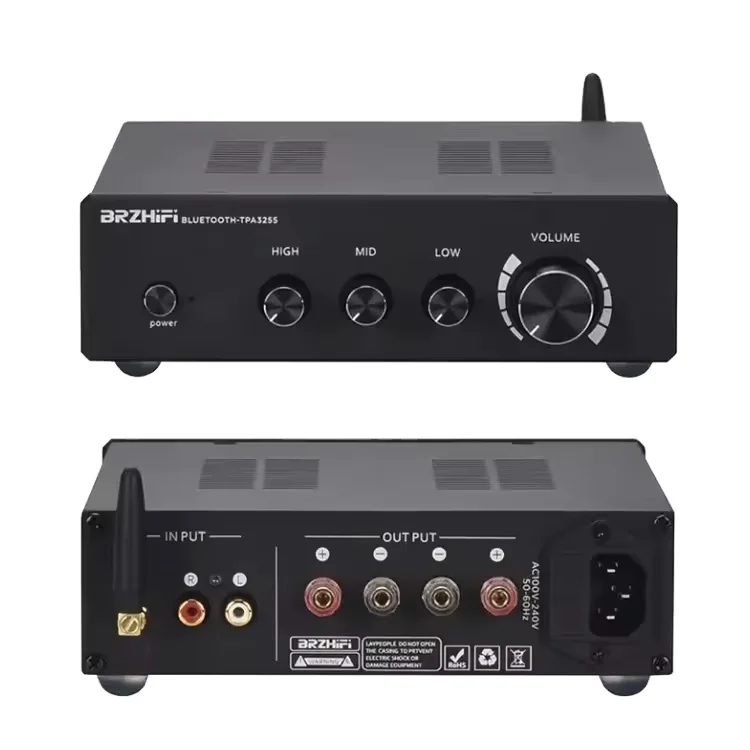 BRZHIFI Amplificatore domestico professionale PAD-3255A 5.0BT Digitale Bass per Home Theater Classe D Amplificatore Audio