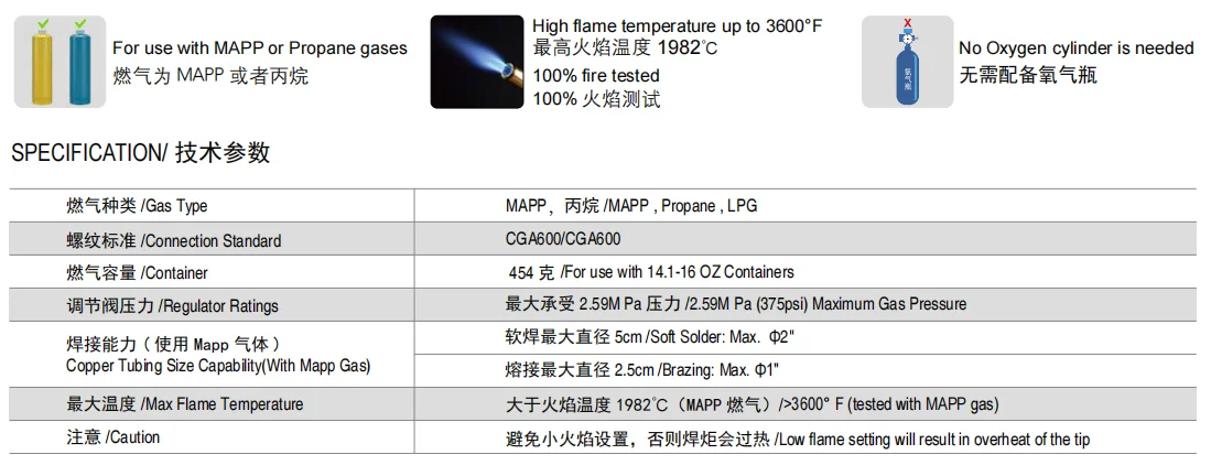 Best-Selling HT-CSW Self-Igniting Torch with 1.5m Brass Hose High Quality HVAC Maintenance Flaring Tool