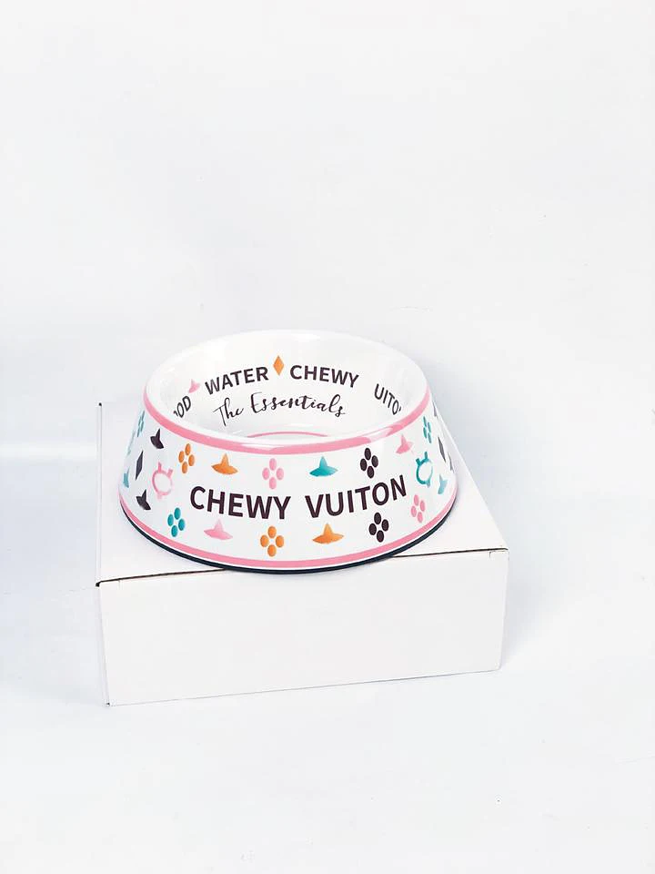 Wholesale Round Melamine S Cat Name Brand Fashion Chewyvuiton Plastic