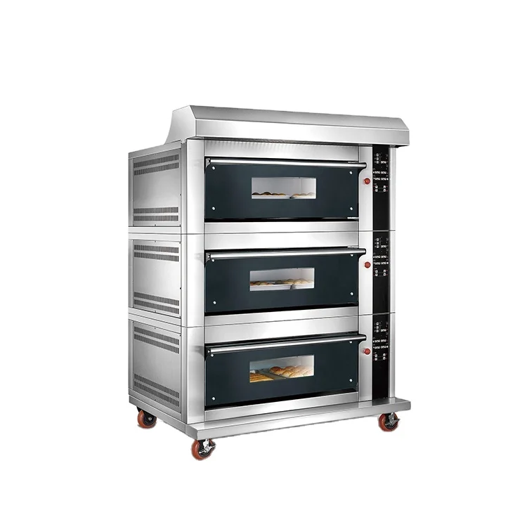 Chefmax Chinese Professional Commercial Kitchen Equipment Hot Sale Price Stainless Steel Pizza Electric Deck Oven for Food