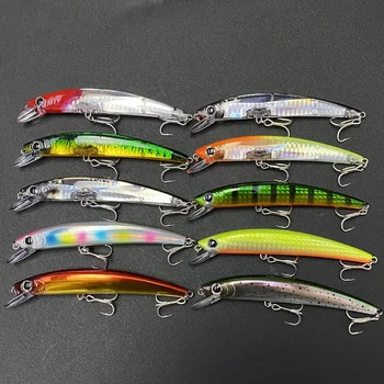Cheery Lure 11cm/14g Floating Minnow Artificial Hard Bait Stainless Steel With Hooks Sea Fishing Long Distance Throwing Bionic – Minnow – view 4