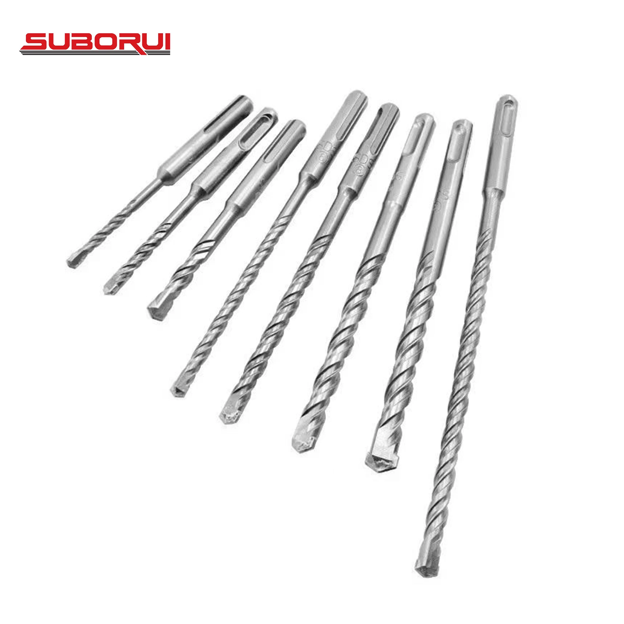 SUBORUI Hammer Drill Bits Durable Tungsten Carbide Tips