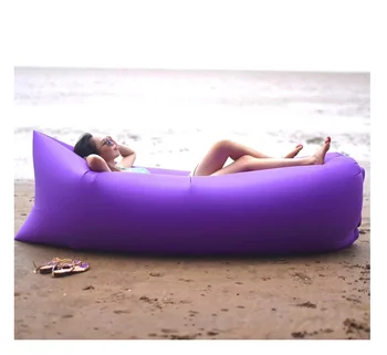 Outdoor Portable Lazy Inflatable Sofa Park Grassland Water Beach Camping Air Sofa Folding Camping Air Cushion Inflatable Sofa