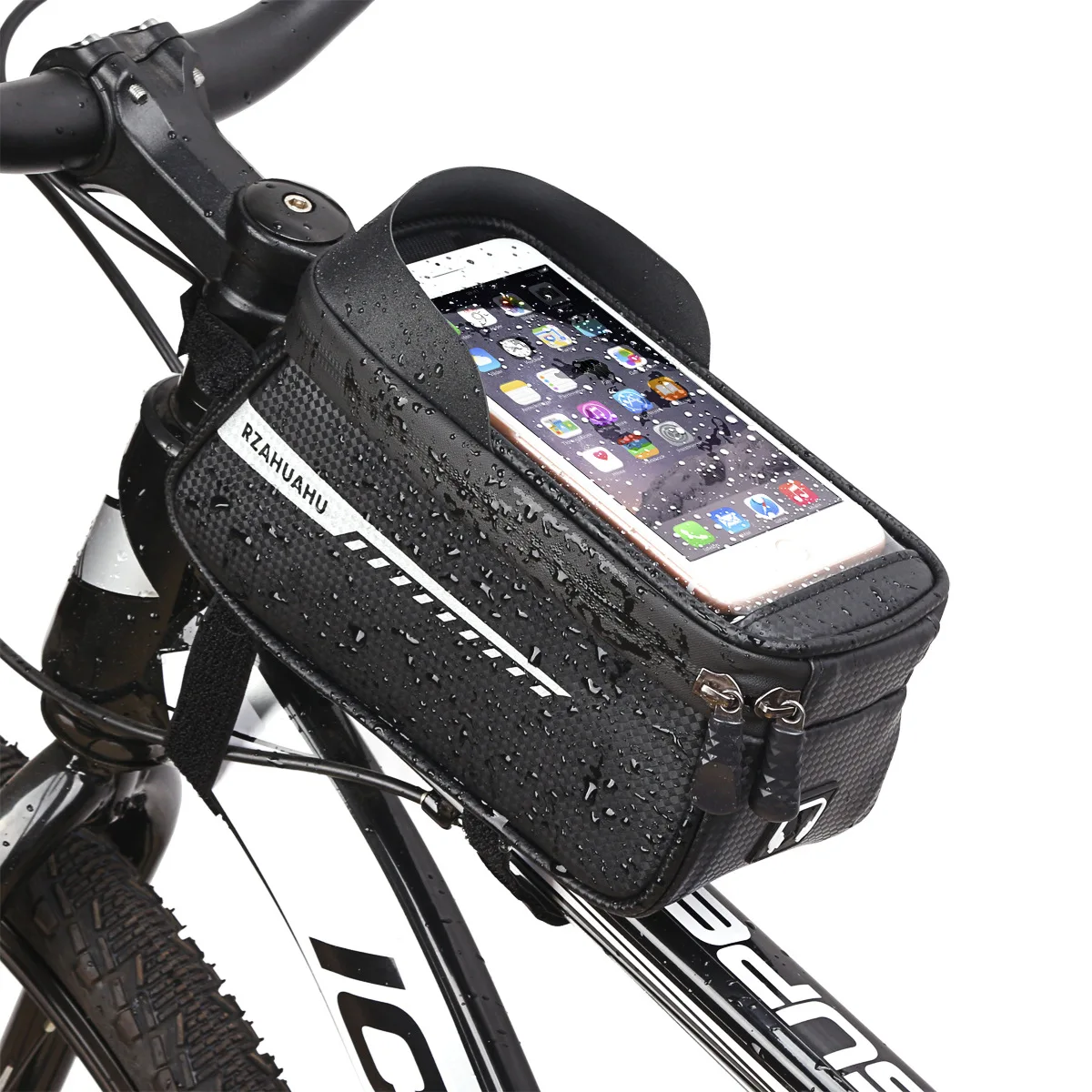 Cycling Bicycle Bike Pannier Frame Top Front Tube Bag Case Phone Pouch Holder 