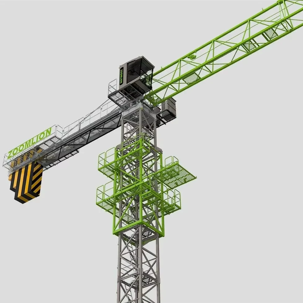 50 Ton Tower Crane by Zoomline Crane Factory - High Load Moment