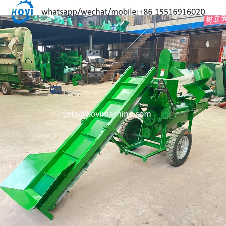 Industrial Diesel Engine Corn Shelling Machine Sorghum Millet Castor Sheller Maize Huller Thresher