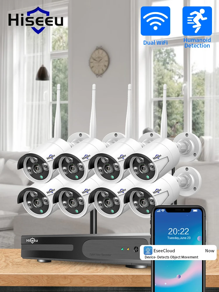 Hiseeu Wireless NVR Kit 監視カメラセット(防犯カメラ) 楽天市場】Hiseeu ワイヤレス 防犯カメラ セット ワイヤレス 防犯