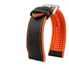 Black band orange stitched