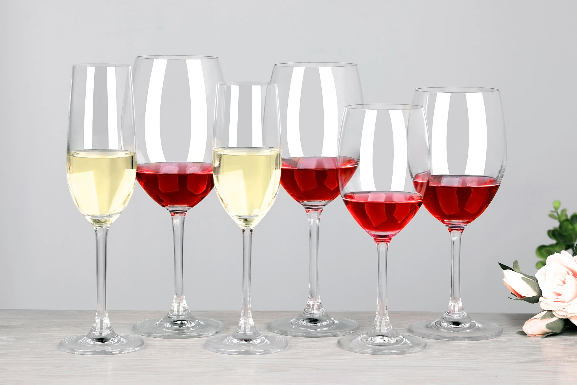 Retro bar glassware Red Wine Glass Cups champagne Flute Sets with Personalized logo for Weddings Gift