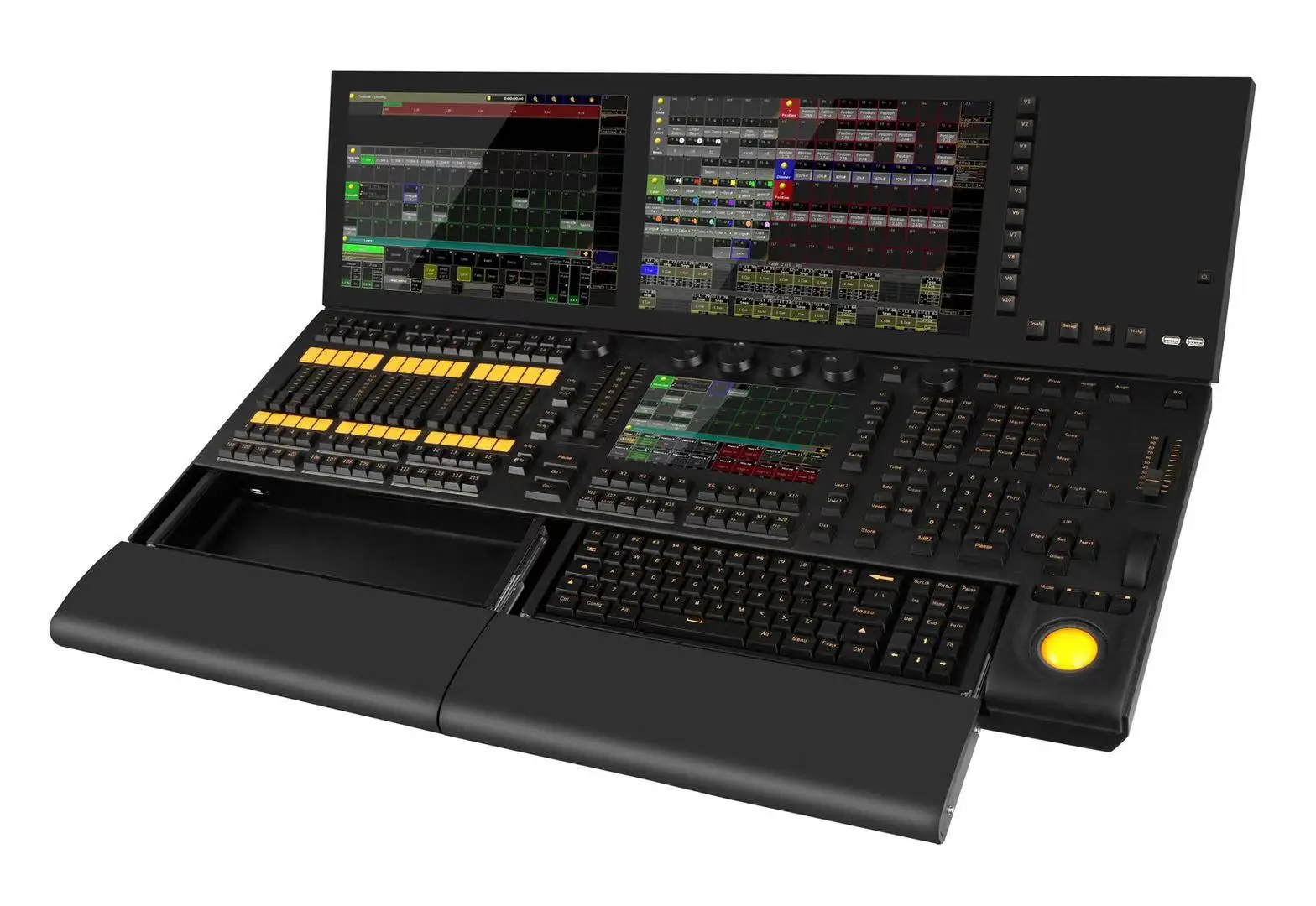 High Performance DMX512 Stage Lighting MA2 Light Console With Touch Screen
