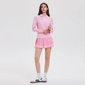 Women Tennis Skirt Outfit Sports Skirt Set High-Waist Skirt Built in Shorts with Pockets Tennis Set Women
