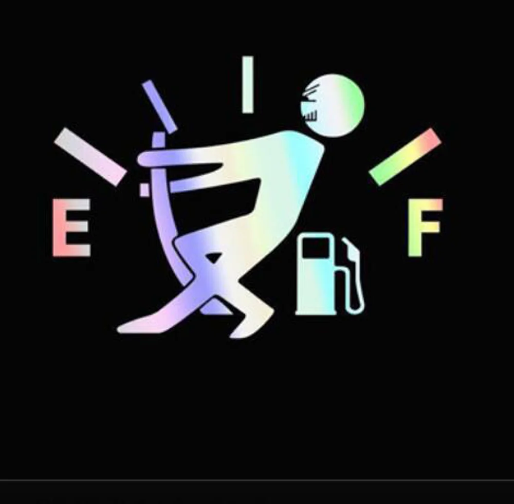 定制黑色乙烯基汽车油箱盖贴纸有趣的标志字母贴花可转让汽车贴花, image size:1000x981