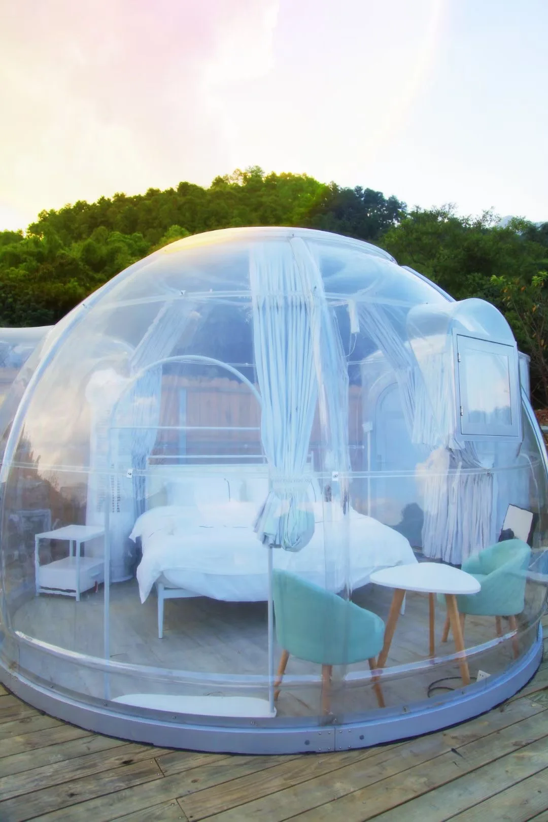 2022 Hot Product Geodesic Domes Igloo Tents Luxury Portable Planetarium Dome Tent Transparent PC Glamping House Tent