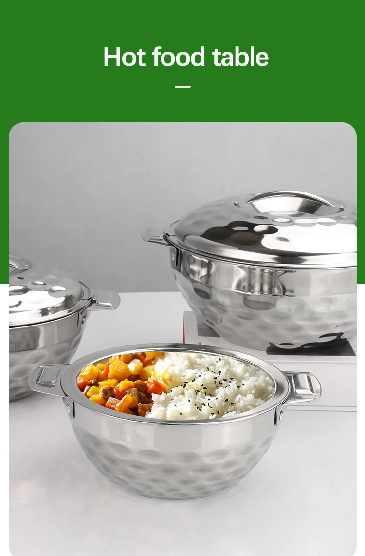 Hongyuan New Stainless Steel Insulated Casseroles Hot Pot Sets 1/2/3/5l