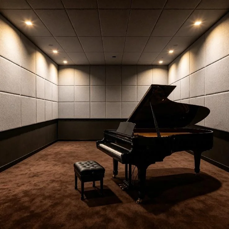 Qinsound High Quality Sound Reverberation Acoustic Decorative Wall Panel Fabric Wrapped Acoustic Wall Panel for Music Studio
