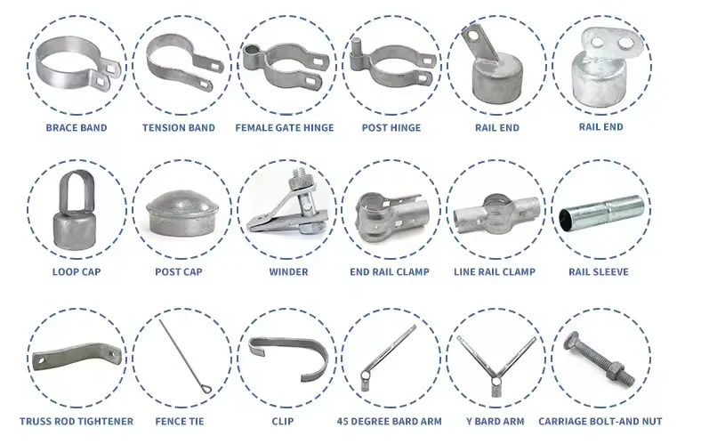 3mm Wire 50X50mm Diamond Mesh Galvanized Steel Temporary Chain Link Fence/Cyclone Fence