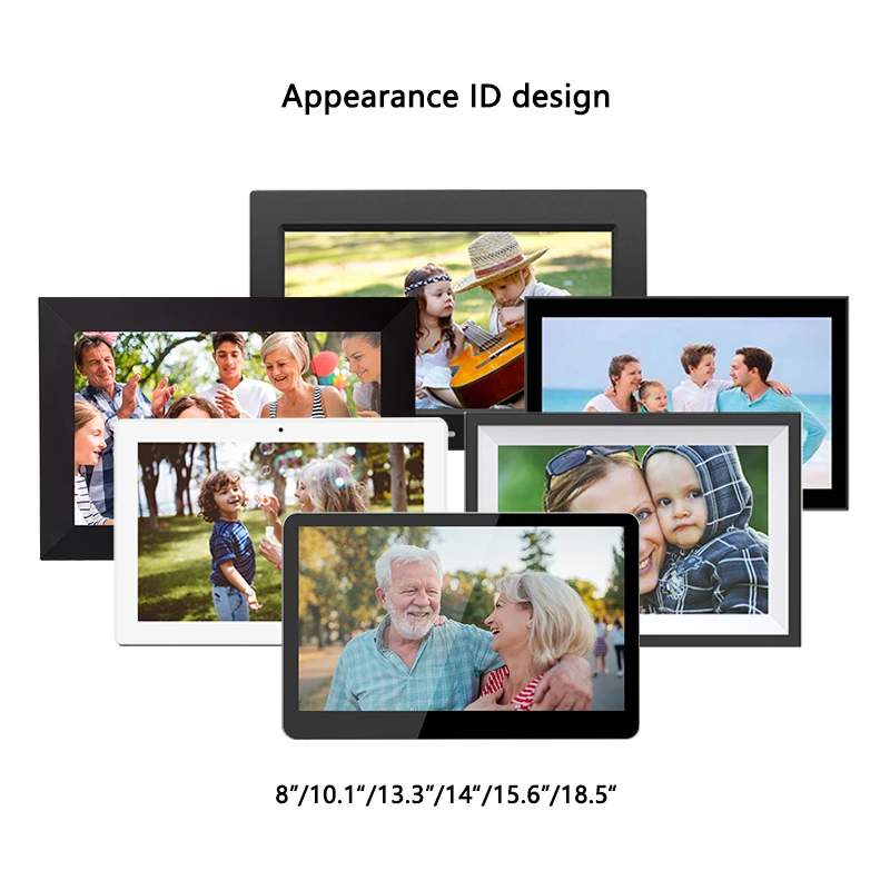 Frameo 10.1 Inch WiFi Digital Photo Frame with 1280x800 IPS Touch Screen Easy to Share Photos Videos Video Playback Function