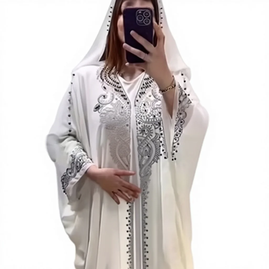 2024 African Muslim Fashion Dress Abaya Women's Abaya Dubai Luxury Moroccan Wedding Party Dresses Women's Long Dress