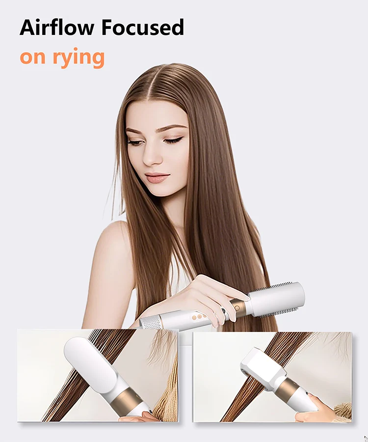MESKY New Product 110000 Rpm 1300w LED Temperature Display 10 in 1 Hair Curling Iron with Negative Iron manufacture