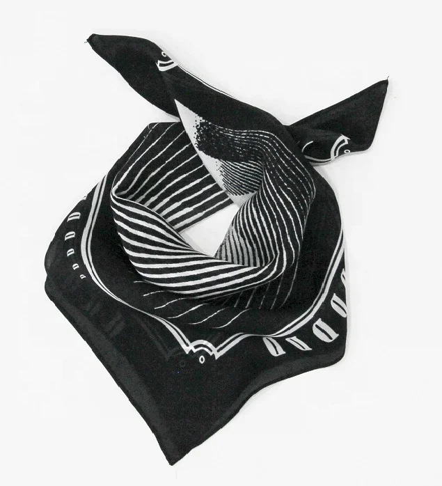 100% Silk 20 small Square Scarf Women Wrap Bandana solid color black QS43-2