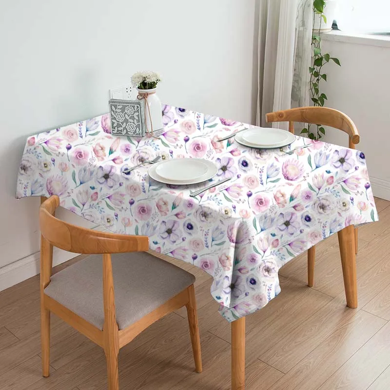 Высококачественная скатерть из 100% хлопка с принтом индивидуальным