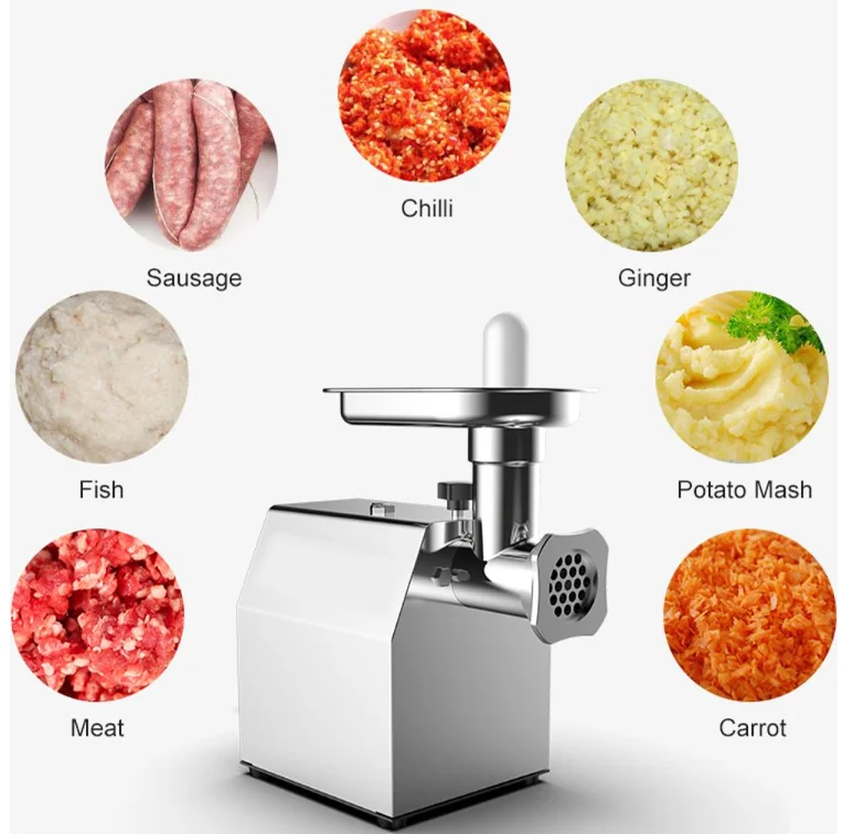 Stainless Steel Electric Meat Mincer Machine Commercial Meat Grinder