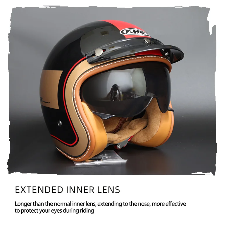 Casco Retro Cascos Custom Homologados Motorcycle Helmet Casco