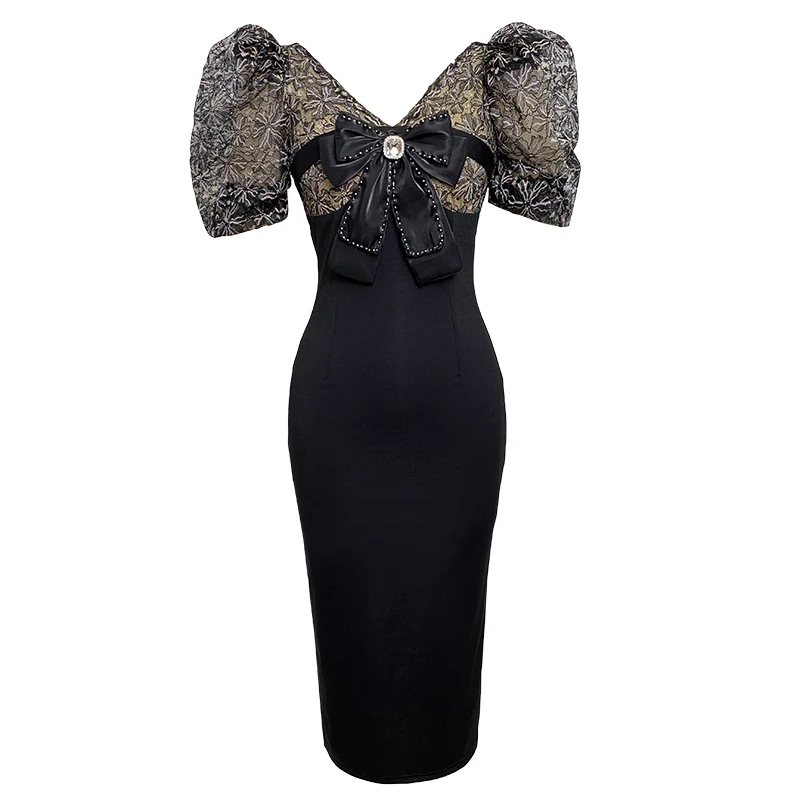 black lace dress top TA3 Sweetie Long Sleeve Top - Lace Black - XS main image 0