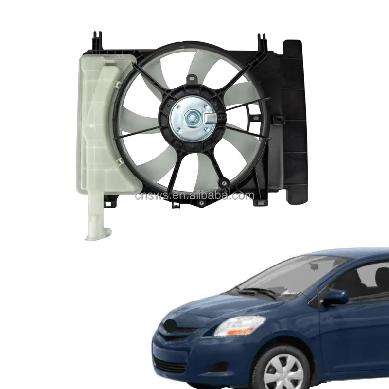 product auto parts radiator ac condenser cooling fan auto cooling condenser fan motor 16363 0t060 for toyota  yaris 2008 2012-35