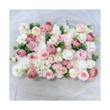 MYQ20 J6 Artificial White Pink Rose Flower Wall New Design Hot Selling High Quality Customization
