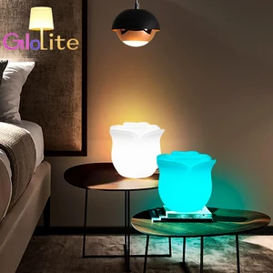 Modern LED Table Lamp Rose Design for Home Hotel Restaurant Bar-for Bedroom Decor Restaurant Bar Table Lighting