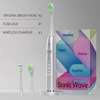 Silvery body+two brush heads+wireless charger