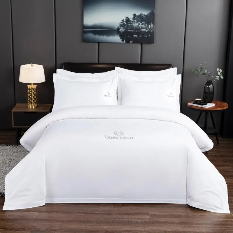 5 Star Hotel Linen White Luxury Hilton Sheraton 100 Cotton Hotel