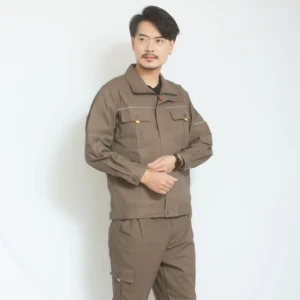 Unisex Comfortable Cotton Long Sleeve Professional Work Suits Breathable Cotton Work Coverall Professional Uniform for Men Men's
