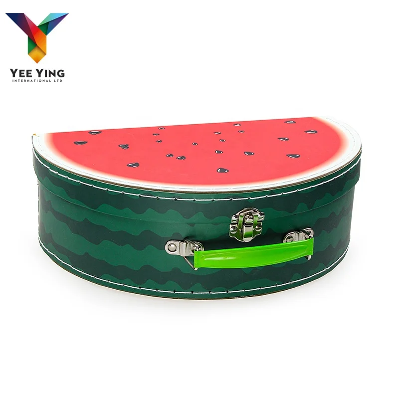 Watermelon Pattern Color Cardboard Box Candy Box Suitcase Cosmetic Package Paper Box