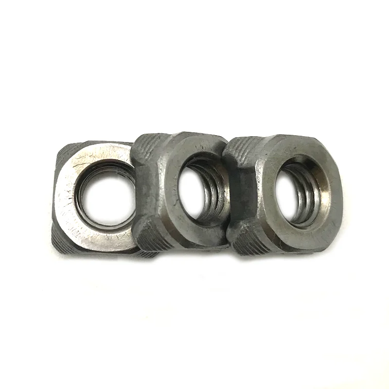 DIN928A Carbon steel M6 ML08 square weld nut type A automotive weld nuts