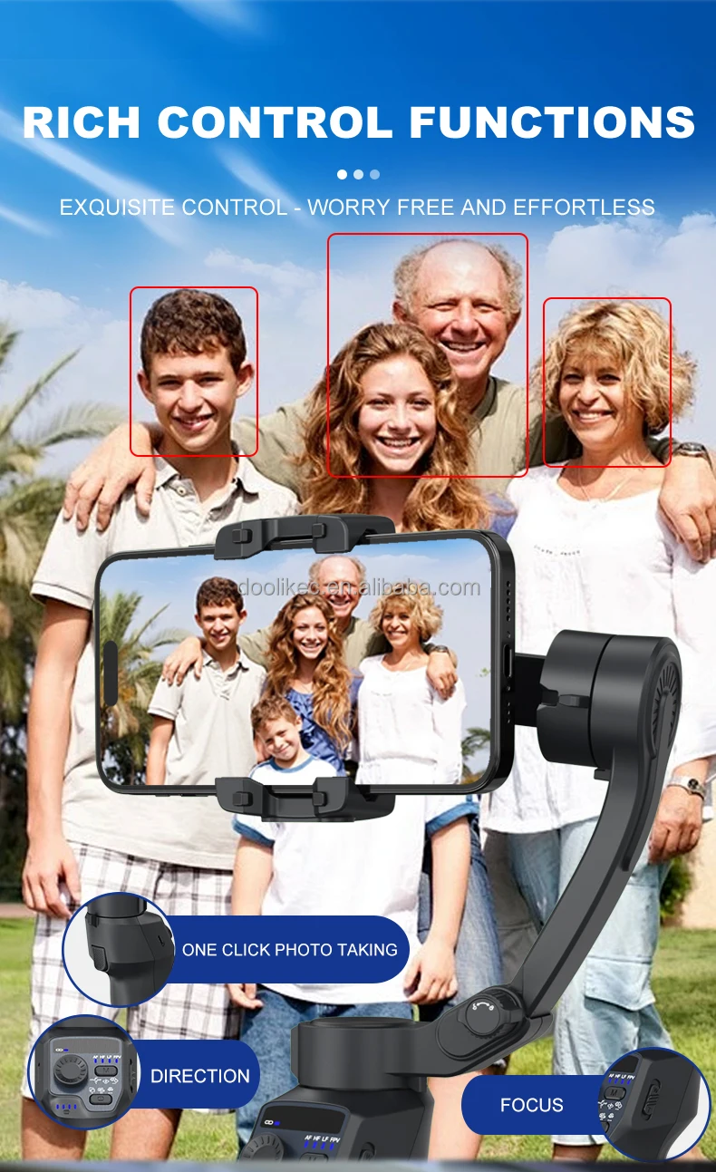 F11 Lite 3-Axis Portable Smartphone Gimbal Stabilizer description image 2