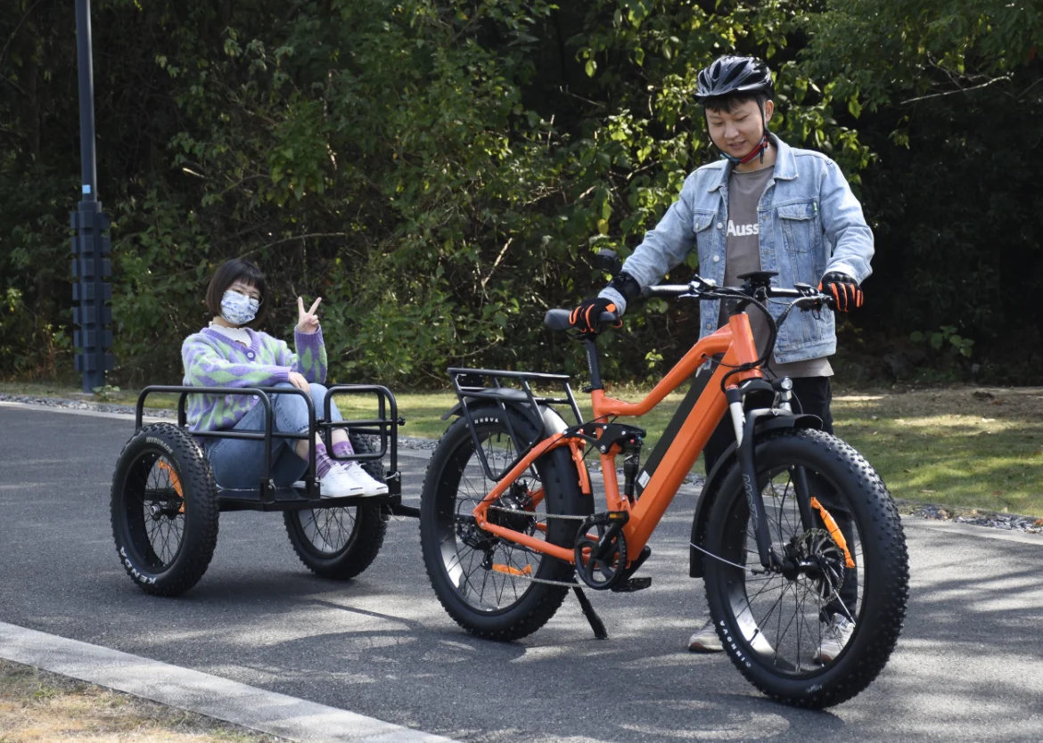 Factory Price Big Trailer With Fat Tire 20*4.0 Beach Trailer Bike