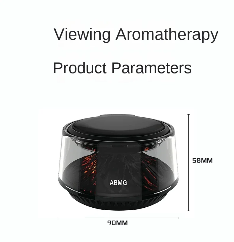 High-End Car Aromatherapy Diffuser Volcano Iceberg View Cloud Fog Decorative Interior Air Purifier for Vehicle
