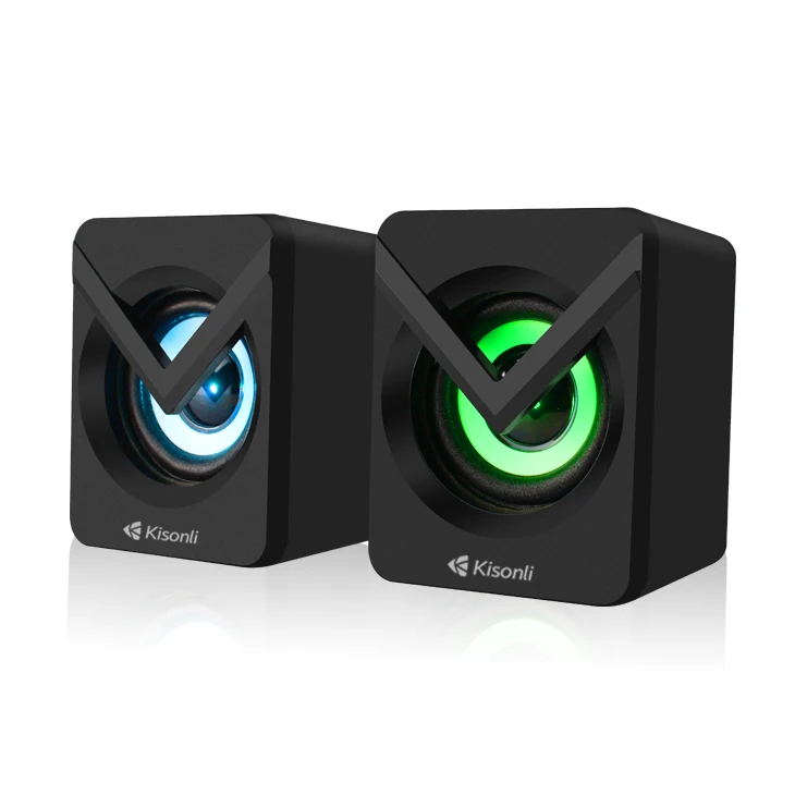 Kisonli L-1040 Deaktop Computer Wired 2.0 Usb Portable Mini Speaker With  Colorful Light - Buy Lampu Led Speaker Komputer,Game Speaker,Kabel Led  Light Speaker Product on Alibaba.com