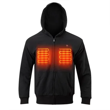 Good Quality Black Electric Heated Clothing High Visibility Reflective Safety Workwear Jacket With Manufacturer Price