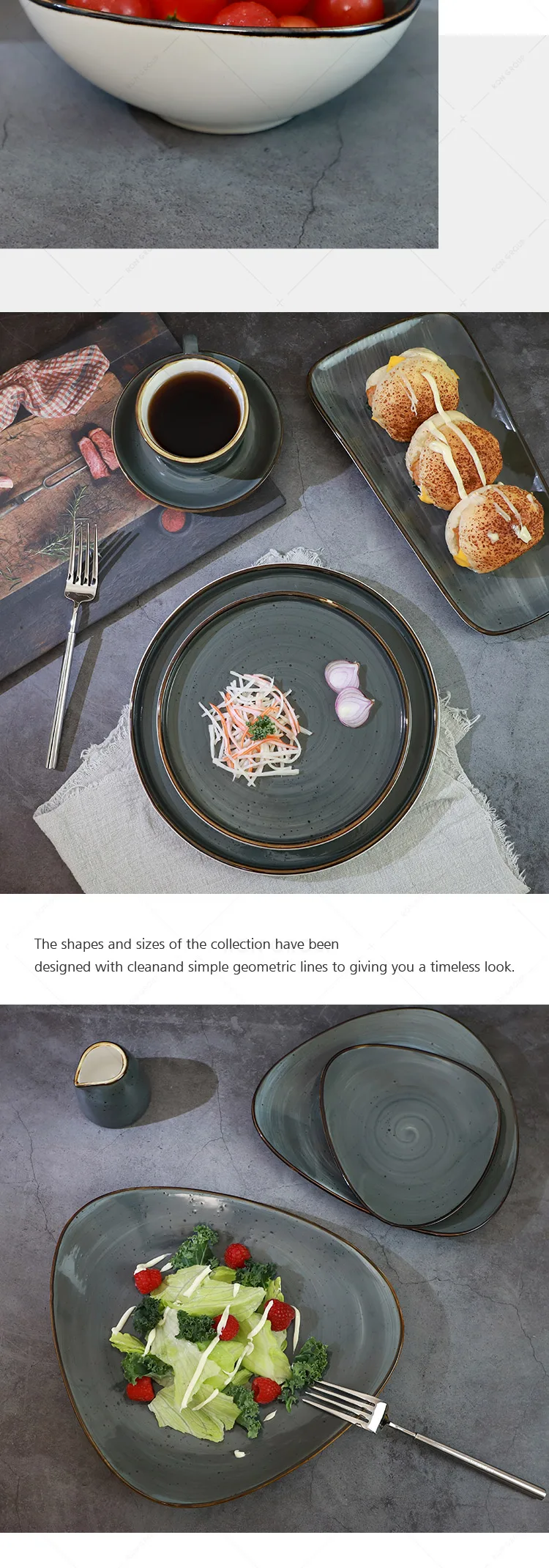 High quality wholesales bone china porcelain plates factory price ceramic plates set for restaurant wedding event