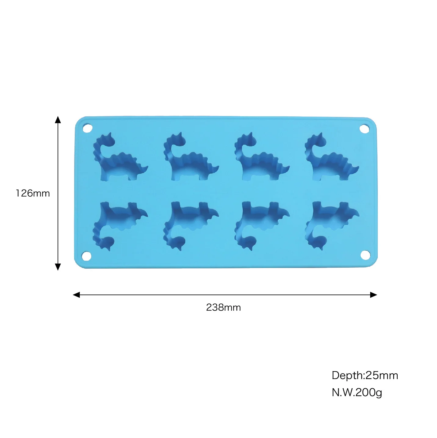 Creative Small Dinosaur 8-Grid Silicone Ice Tray Chic Animal-Theme Ice Cube Mold for Cake & Ice Cream Tools supplier