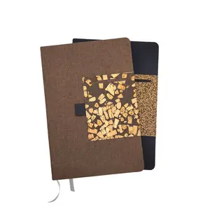 N516 A5 Hardcover Notebook with Fabric Cover Thread Sewing Binding for Promotional and Wholesale Use