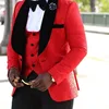 Red jacket and Black pants