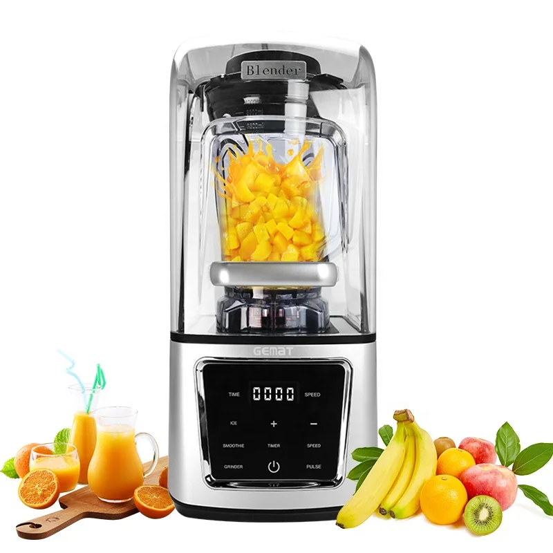 4L 5 Liter Commercial Table Blender With Sound Cover Lower Noise Industrial Blender Touchpad Control Blender for Hotel