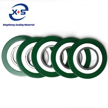 150LB 300LB 600LB 900LB 1500LB ASME B16.20 Internally and externally reinforced type PTFE Filler Spiral Wound Gasket For Flange