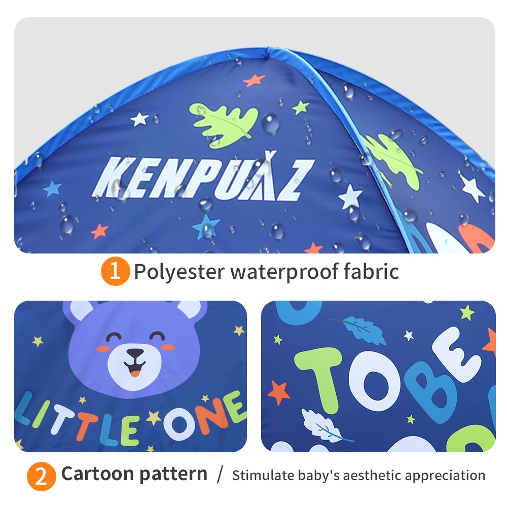 High Quality Beach Waterproof Family Tent Children Outdoor Camping Kids Tents Ventilate Pop up Open Portable for Baby Sun Shade