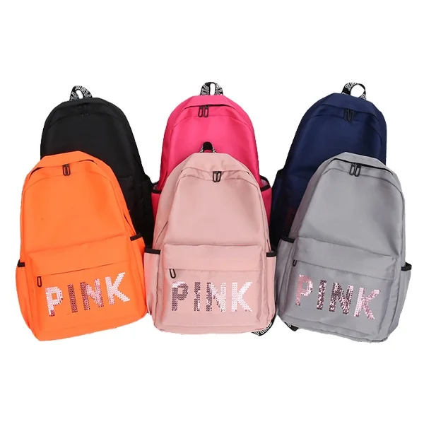 pink computer backpack